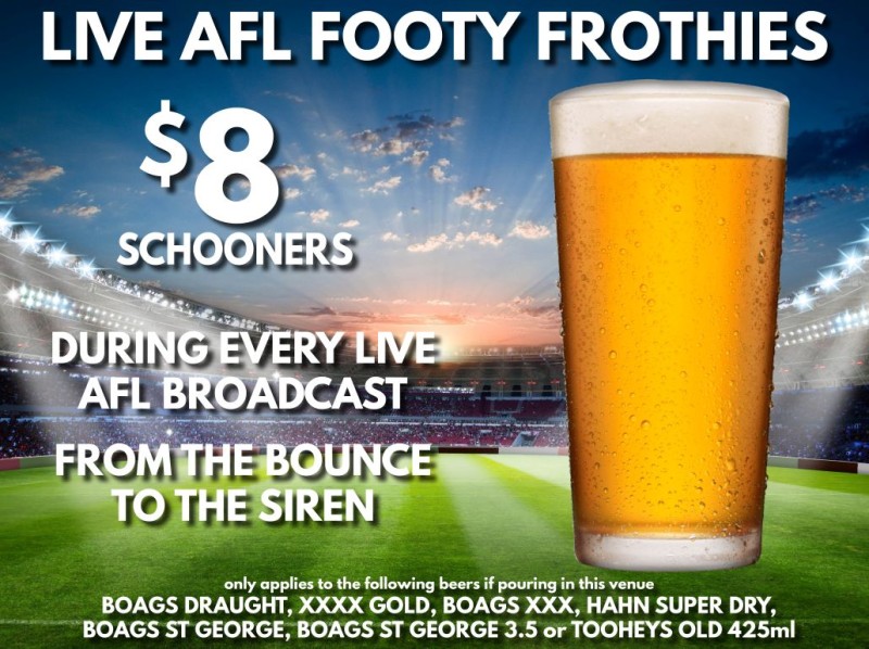 Footy frothy's